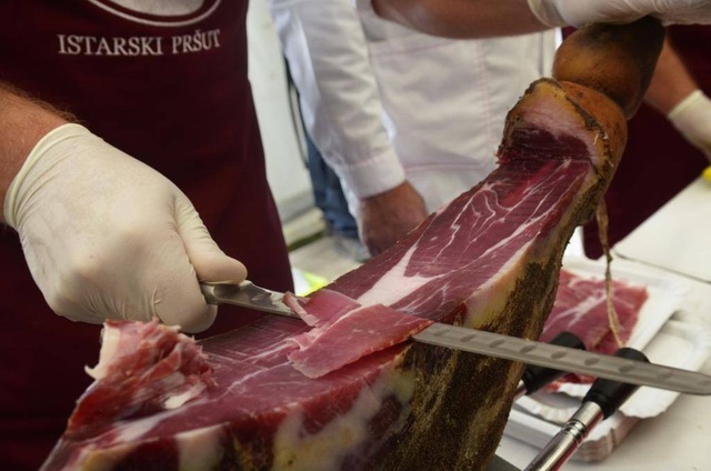 Istrian food - dried ham